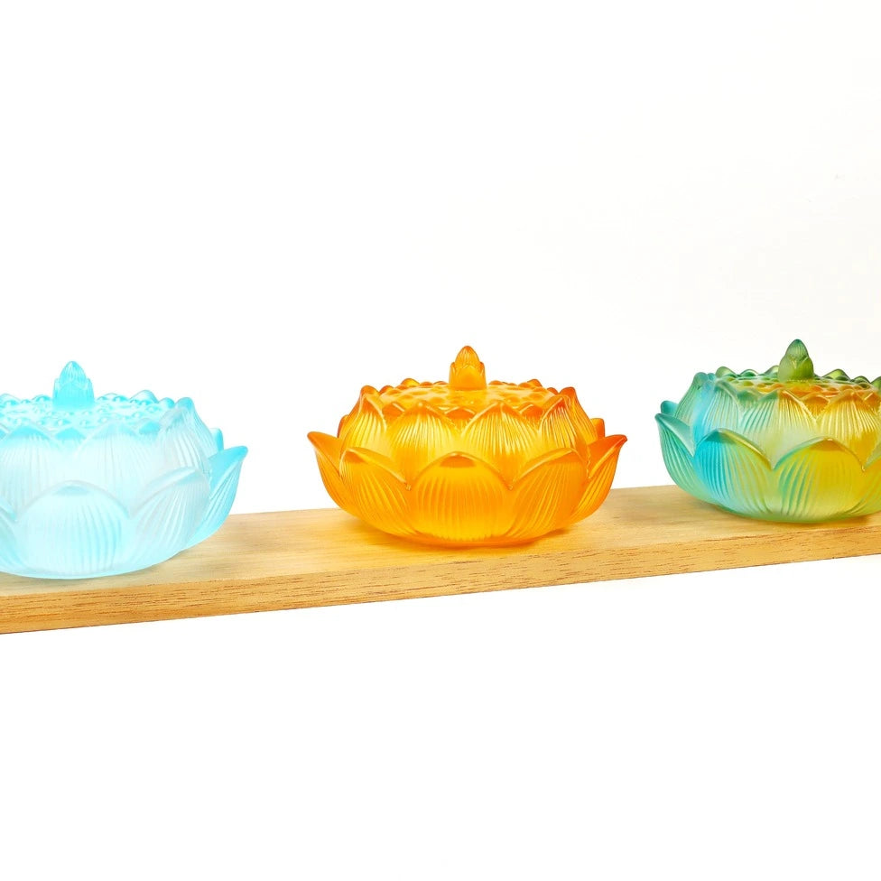 Dawn Classic Glass Lotus Incense Burner