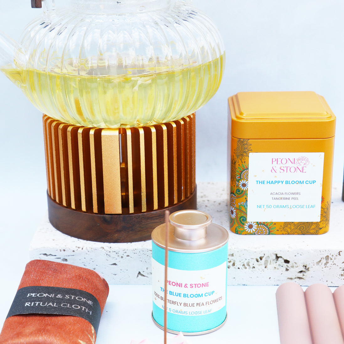 Tea Ritual Box Ritual Tea Wellness Box & Tea Gift Set | The Ceremony Gift Box – PEONI ...