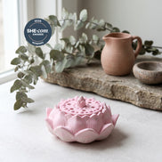 Dawn Classic Handmade Pink Incense Burner & Complete Tool Set - Incense Sealing Kit