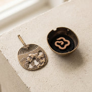 Mini Fan Incense Burner - Ancient Gold