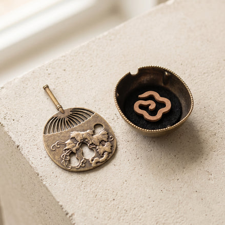 Mini Fan Incense Burner - Ancient Gold
