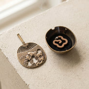 Mini Fan Incense Burner - Ancient Gold