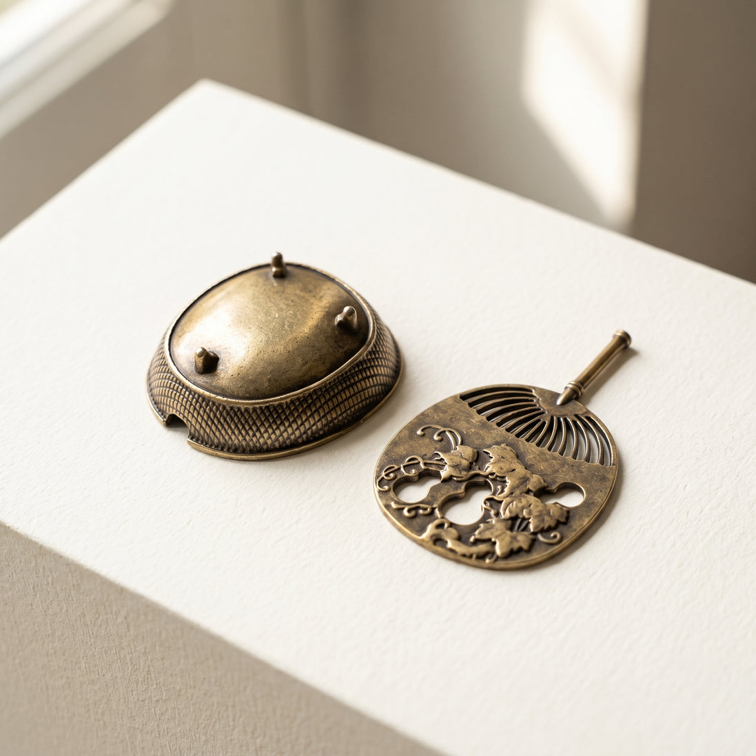 Mini Fan Incense Burner - Ancient Gold