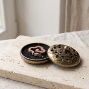 Mini Lotus Incense Burner - Ancient Gold