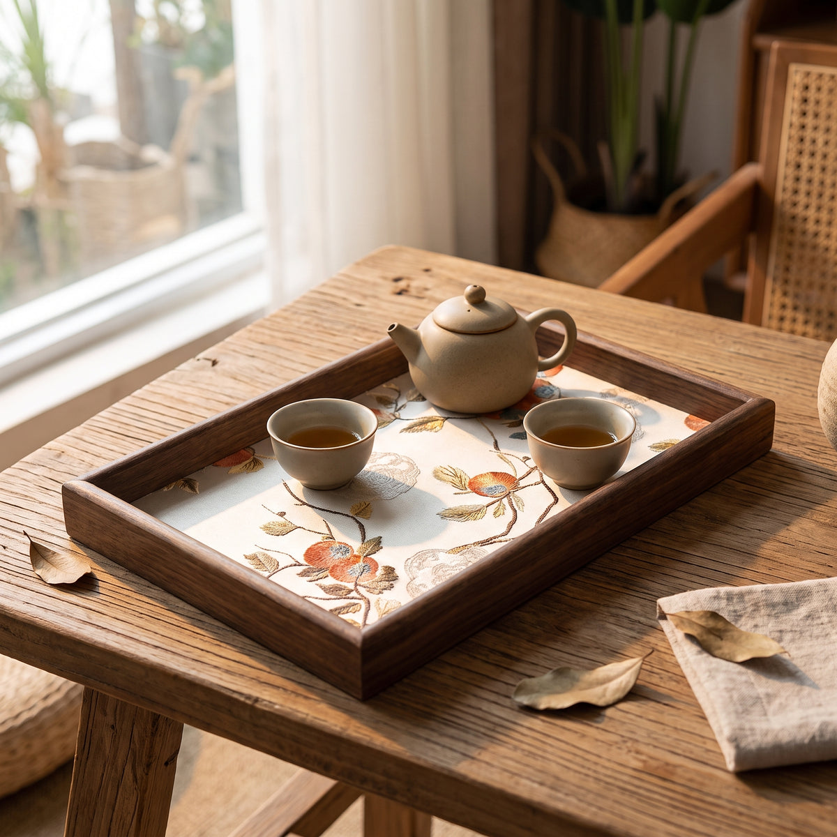 Persimmon Heirloom Tea Tray