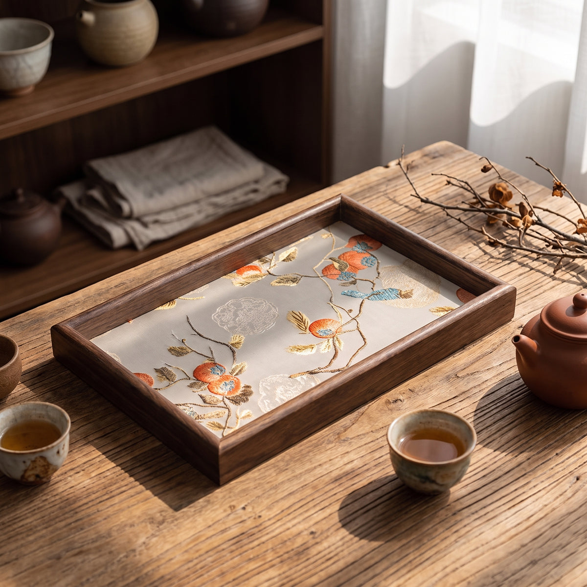 Persimmon Heirloom Tea Tray