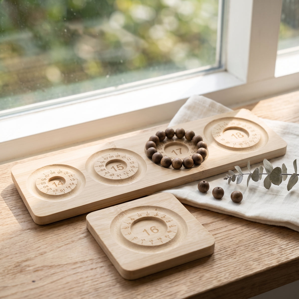 Wooden Bracelet Complete Sizing Tray Set