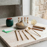 YUKI Ceramic Incense Burner & Complete Tool Set - Awakening Incense Sealing Kit