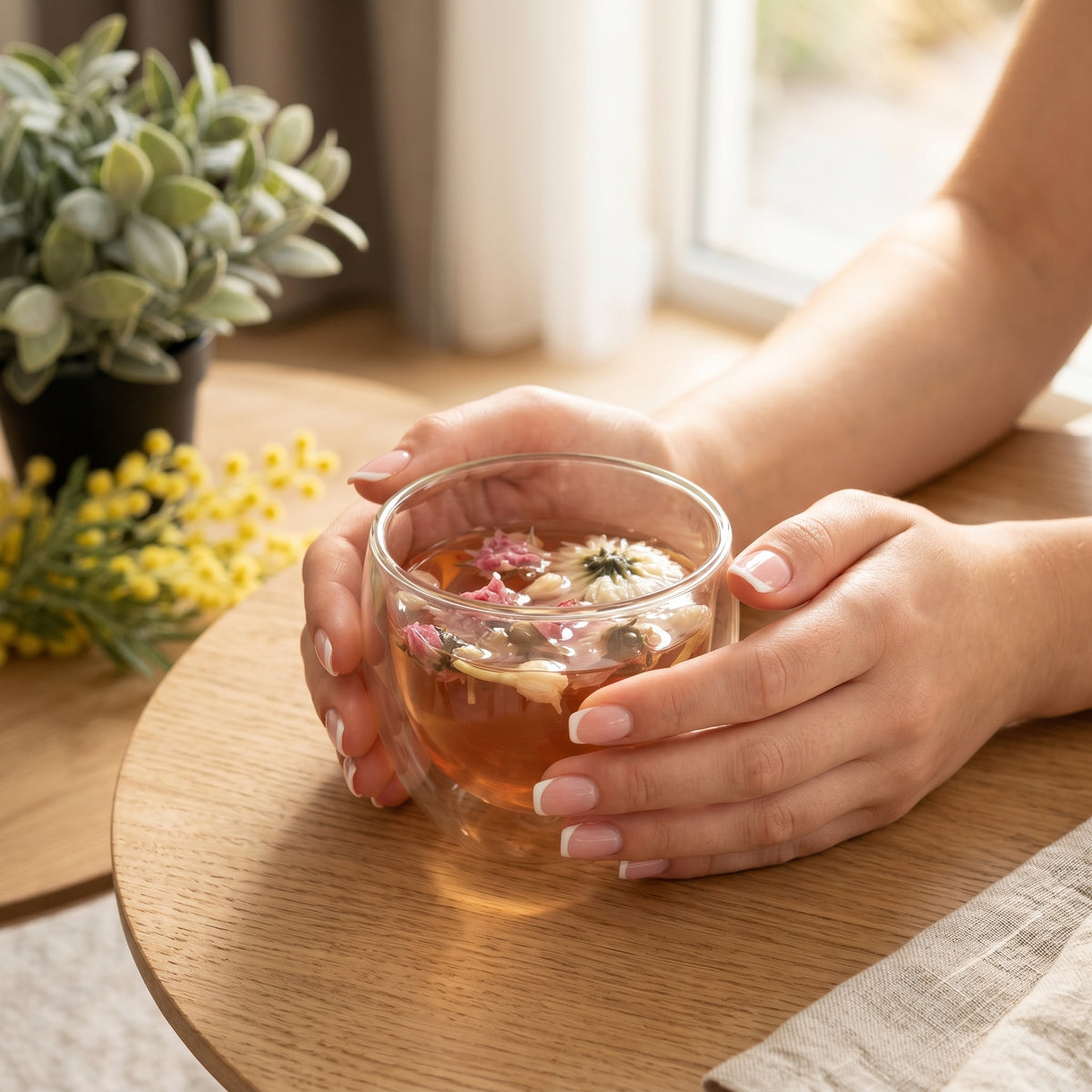Dragon Pearl Tea - Garden of Flowers tea ball