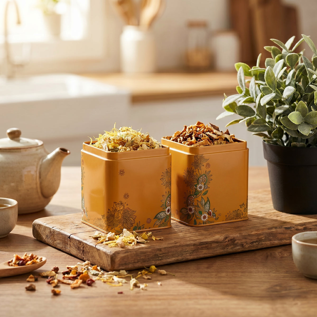 Tangerine & Acacia Flower Tea | The Happy Bloom Cup