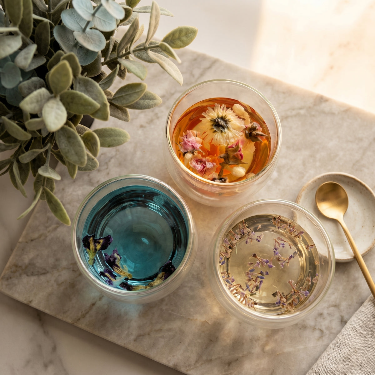 Dragon Pearl Tea - Garden of Flowers tea ball