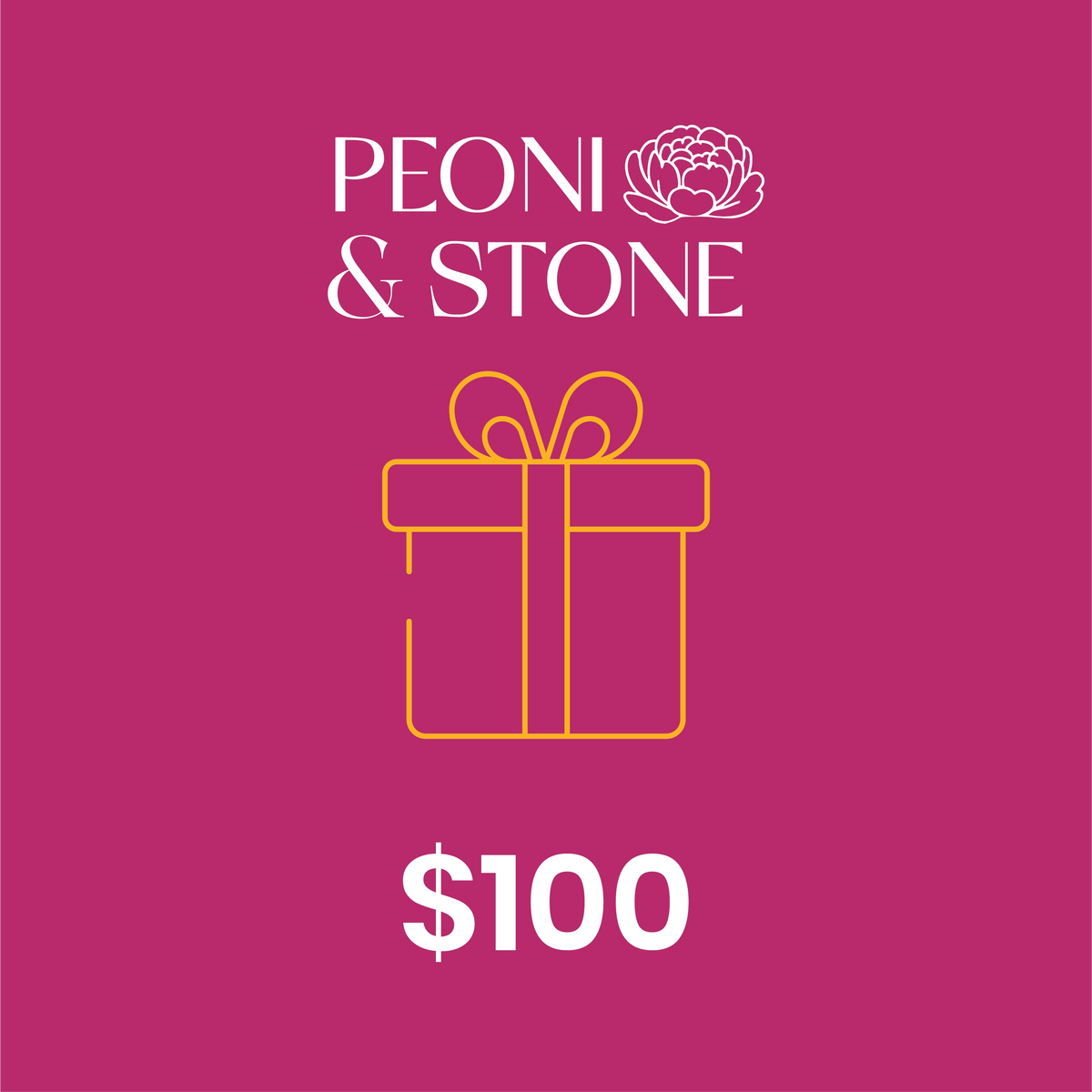 Peoni & Stone Gift Card $100