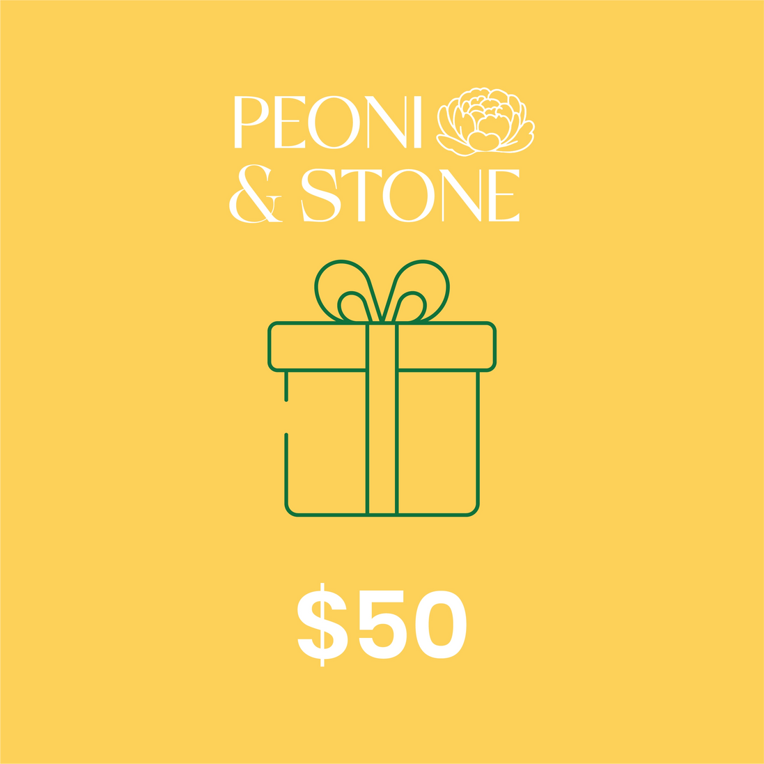 Peoni & Stone Gift Cards