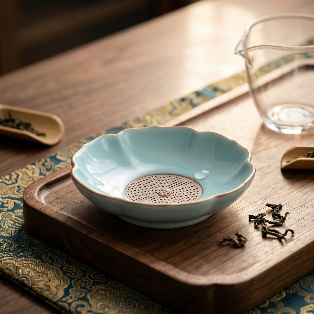 Ceramic Tea Strainer | Blue Lotus