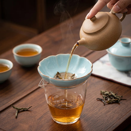 Ceramic Tea Strainer | Blue Lotus