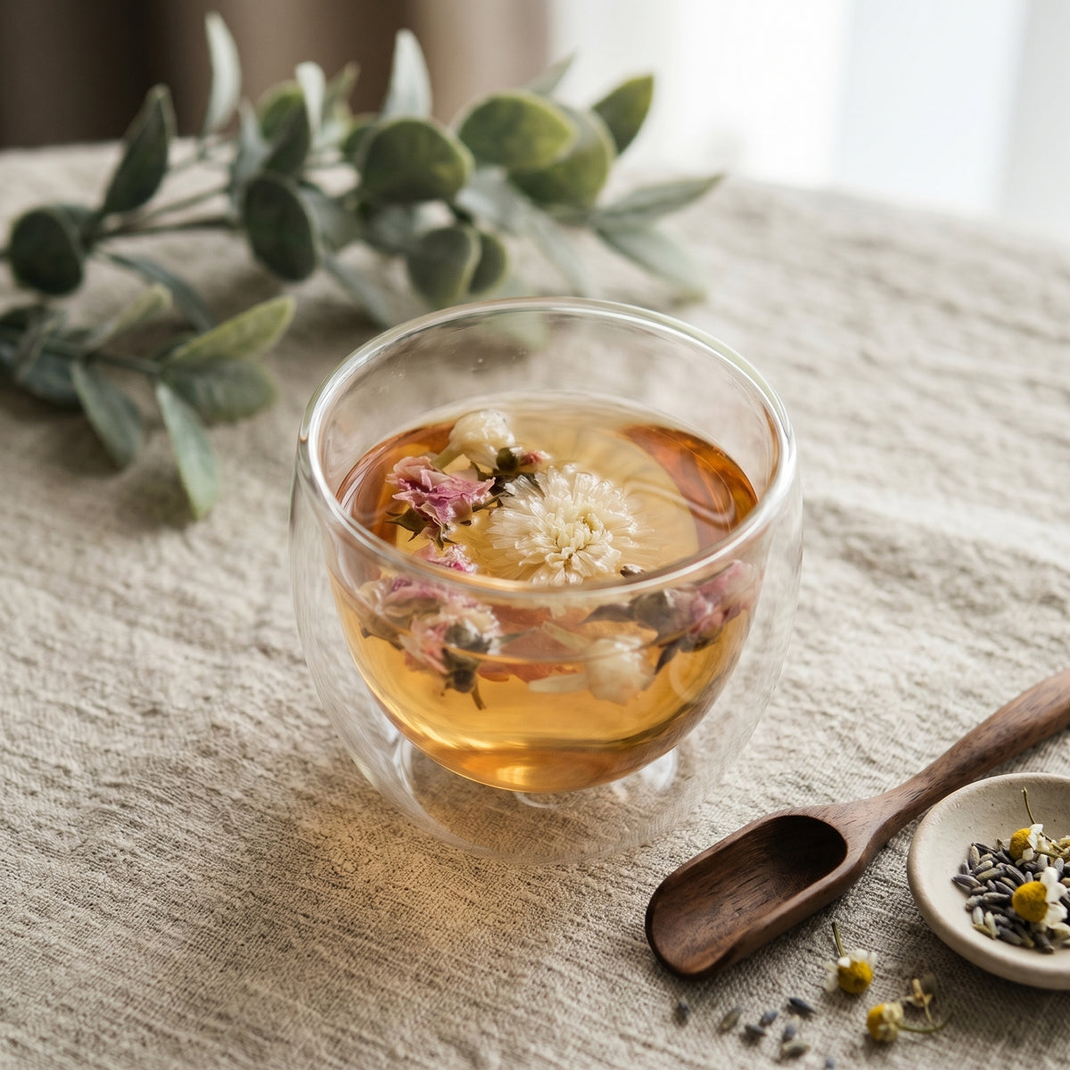 Dragon Pearl Tea - Garden of Flowers tea ball