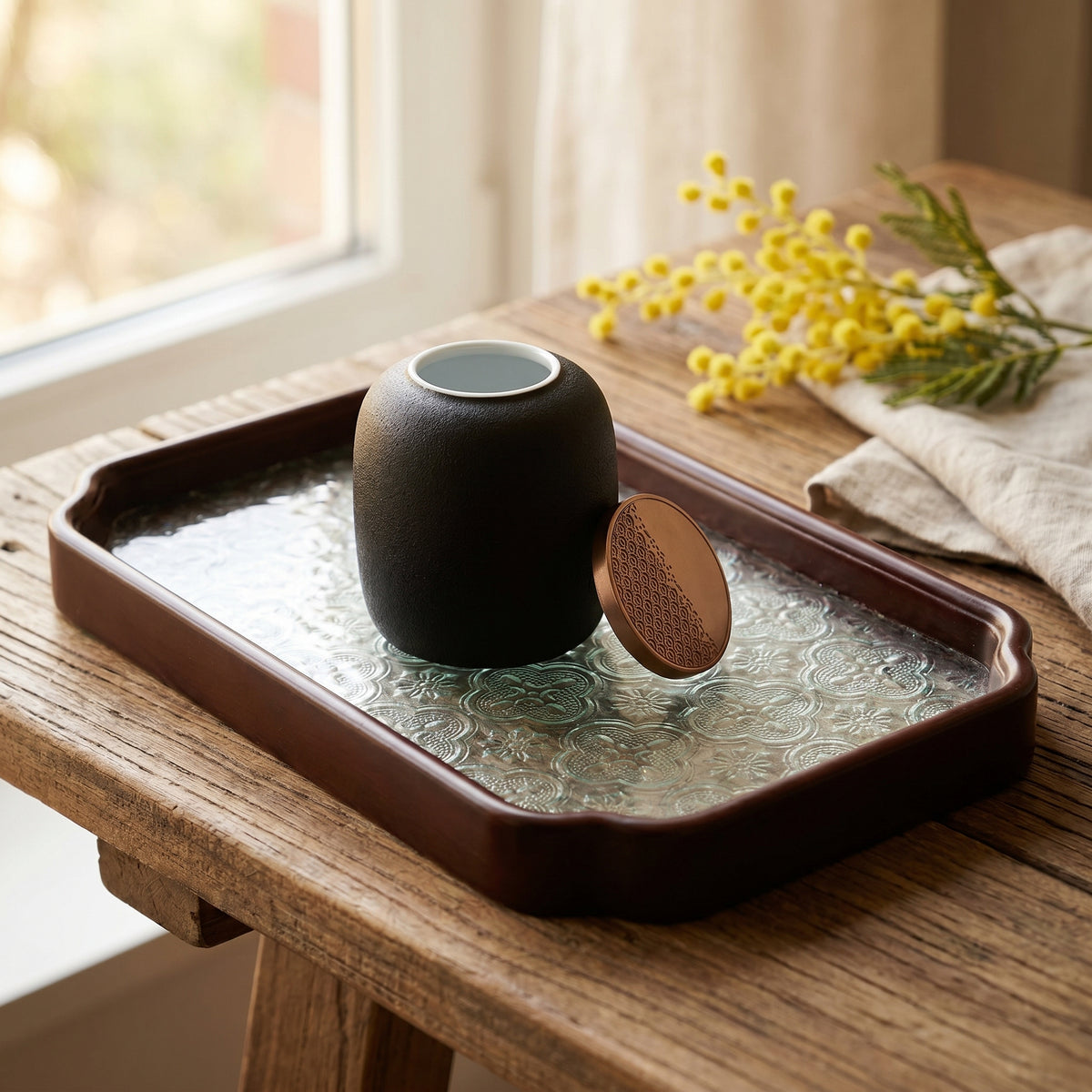 Kin Ceramic Powder and Tea Jar