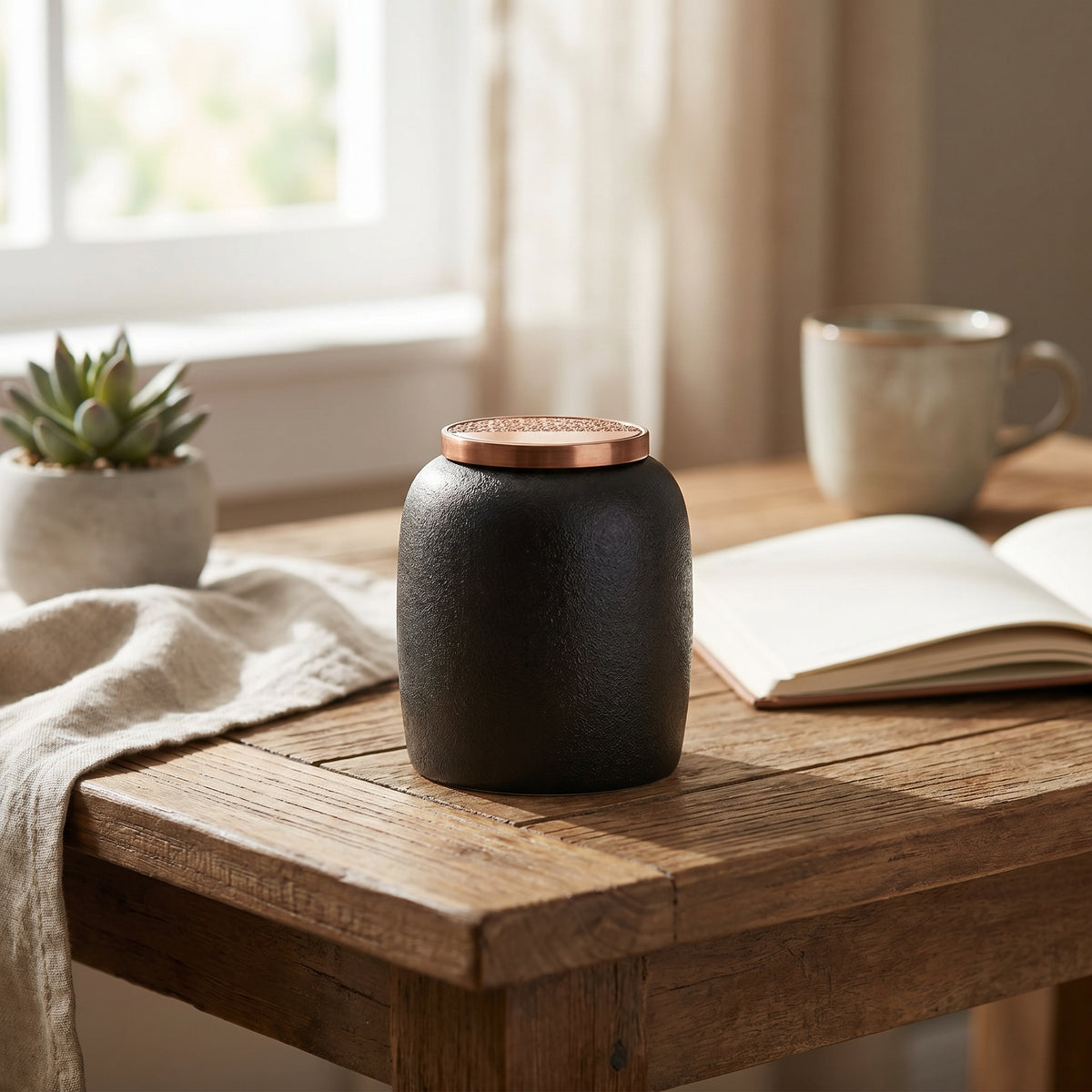 Kin Ceramic Powder and Tea Jar
