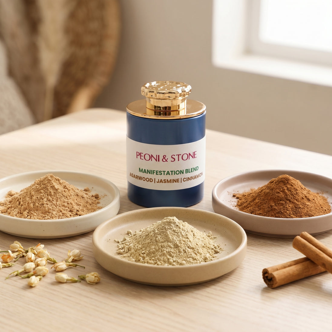 Manifestation Incense Blend - Agarwood, Jasmine & Cinnamon