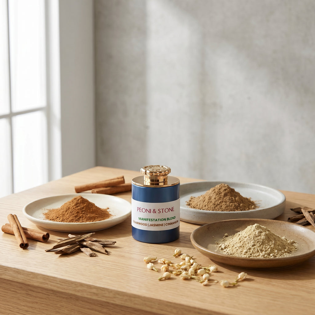 Manifestation Incense Powder Blend – Agarwood, Jasmine & Cinnamon