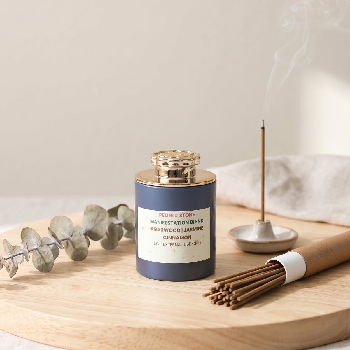 Manifestation Incense Powder Blend – Agarwood, Jasmine & Cinnamon