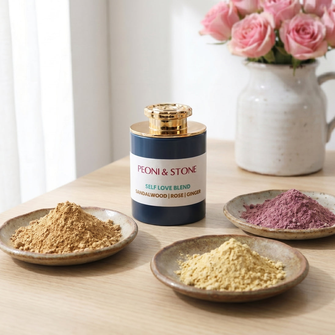Self-Love Incense Blend – Sandalwood, Rose & Ginger