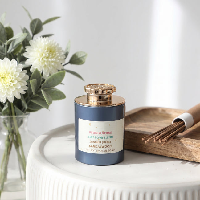 Self-Love Incense Blend – Sandalwood, Rose & Ginger