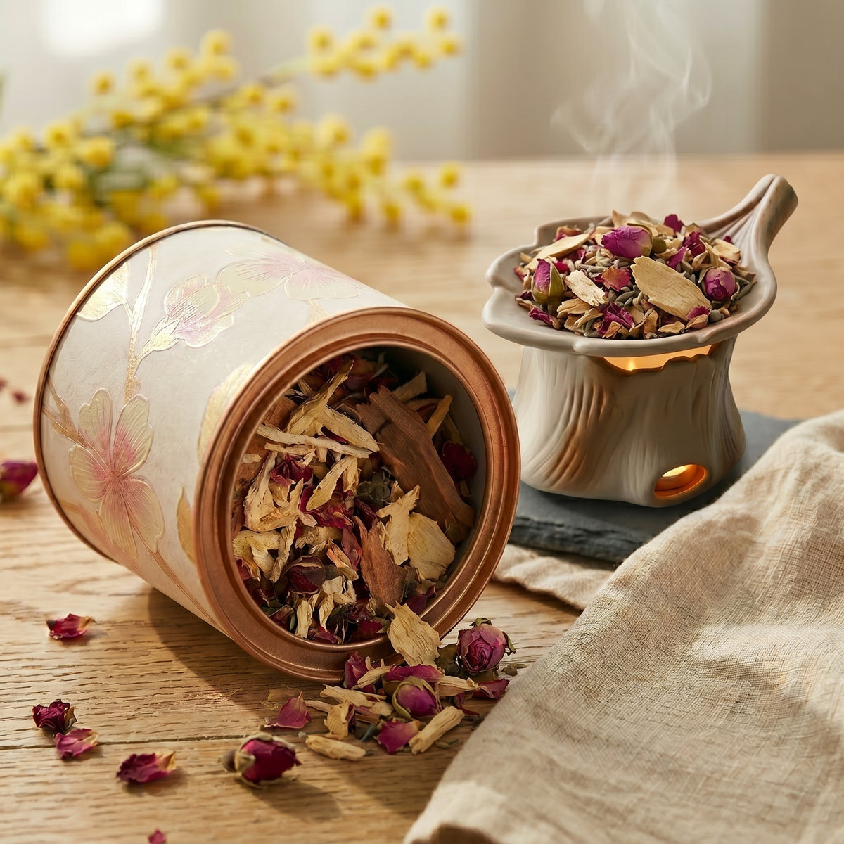 Self-Love Bloom Aromatherapy Blend – Sandalwood, Rose & Ginger