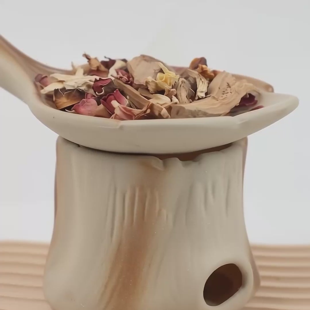 Bloom Woodland Burner – Ceramic Tree Aromatherapy Diffuser with Leaf Nest